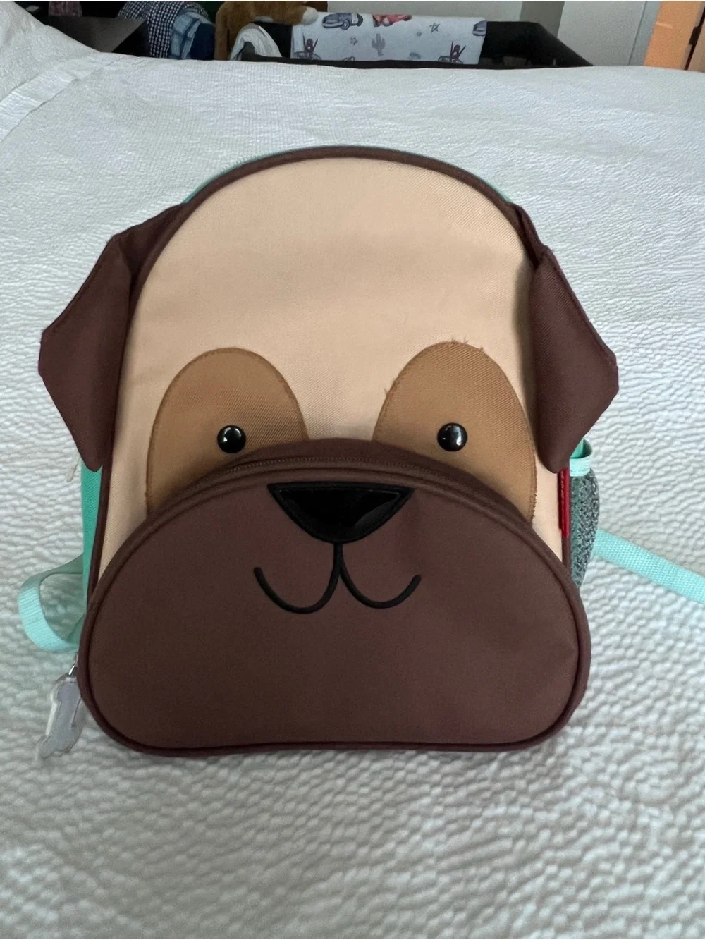 Skip Hop Brown Tan & Teal Puppy Kids Backpack